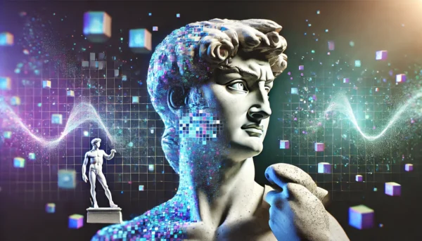 Pixelated-David is the embodiment of classical perfection redefined for the digital age. Inspired by Michelangelo’s iconic sculpture, this 1-of-1 NFT deconstructs the timeless beauty of David into a mosaic of pixels, blending Renaissance mastery with the modern language of art. Standing as a bridge between tradition and technology, Pixelated-David celebrates the enduring relevance of human creativity.
