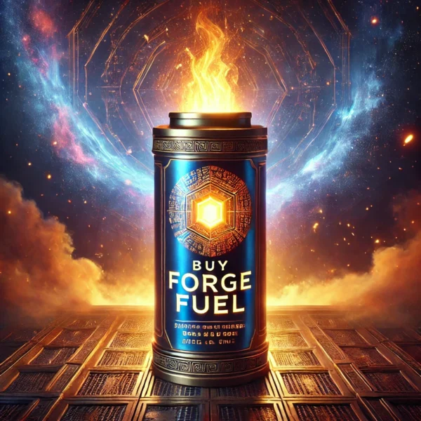 🔥 LORE: THE FLAME THAT NEVER DIES 🔥 Deep within the heart of the Eternal Forge, where legends are crafted and destinies are shaped, lies the purest source of power—Forge Fuel. It is not merely fire, nor mere molten energy, but the very essence of creation itself. Every great warrior, every timeless artifact, every immortal name burned into the annals of history owes its existence to the sacred flames that Forge Fuel ignites. The gods of war and wisdom once spoke of its limitless power. It fuels not just the fires of the Forge, but the spirits of those who dare to wield it. Every drop is infused with the echoes of battles fought, masterpieces created, and empires forged. To hold Forge Fuel is to hold the key to immortality. Only those deemed worthy can claim this sacred energy, for it is not given—it is earned. The ancients say that when one feeds the Forge, the Forge remembers. Every contribution is a step toward the eternal legacy, an ember that will never fade. 🔥 Fuel the Forge. Ignite Your Destiny. 🔥